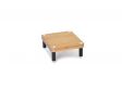 Set de 4 montants noir satin
