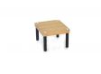 Set de 4 montants noir satin